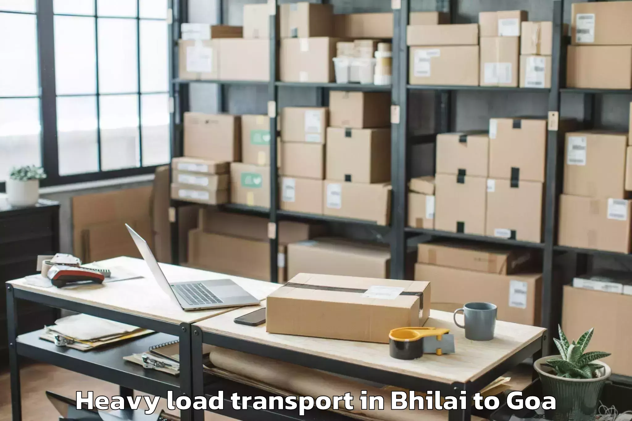 Easy Bhilai to Saligao Heavy Load Transport Booking